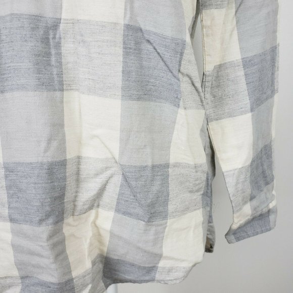 J. Crew Gray Plaid Flannel Long Sleeve - Picture 3 of 7